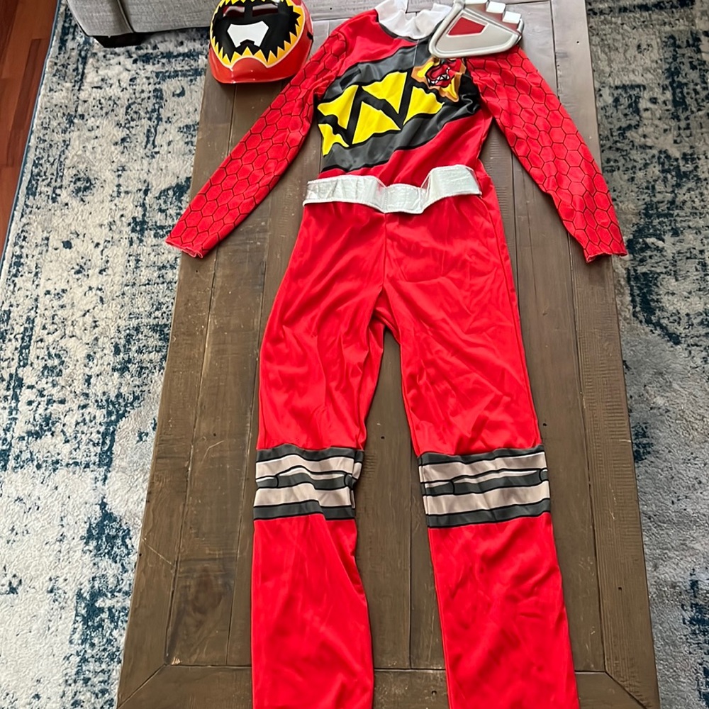 Red dino charge power ranger costume